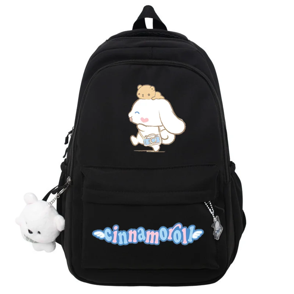 Kawaii Cartoon Cinnamoroll With Bear Backpack