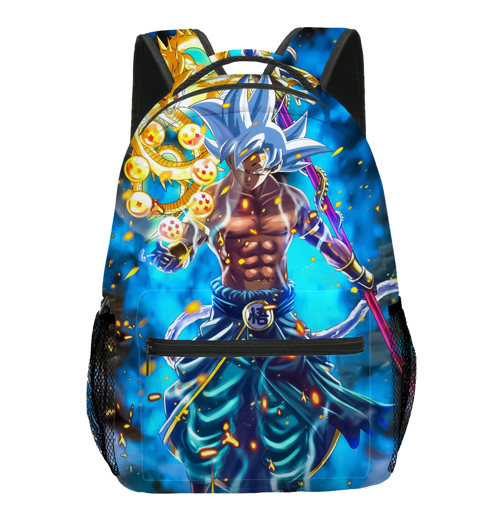 Kawaii Anime Dragon Ball Super: Ultra Instinct Goku Printed Backpack