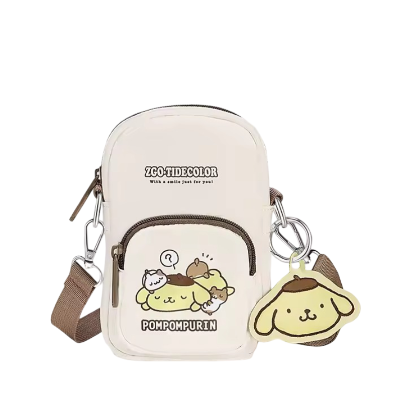 Cartoon Kawaii Pompompurin Portable Crossbody Bag 