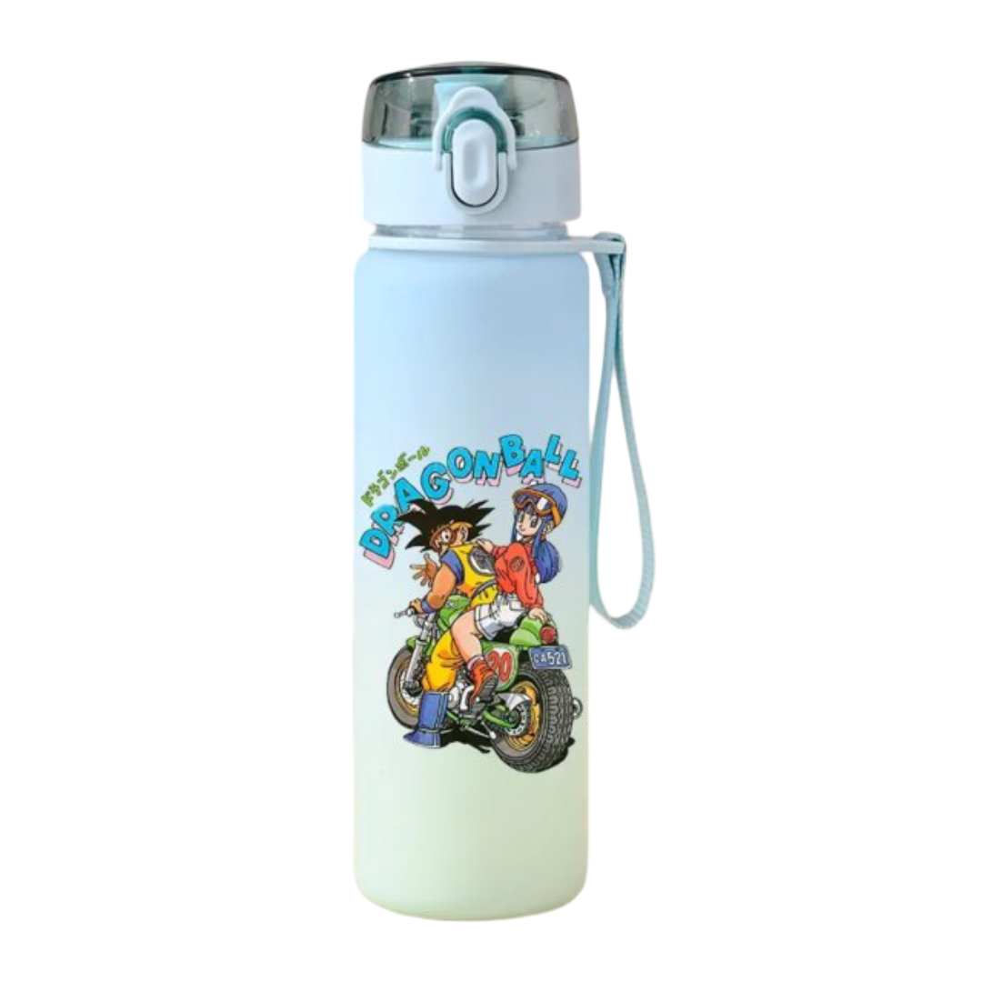 Dragon Ball Goku And Bulma Kawaii Water Bottle