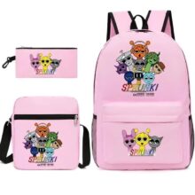 3Pcs Anime Sprunki Kawaii Backpack 3Pcs Anime Sprunki Kawaii Backpack