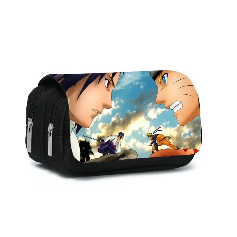 Kawaii Anime Naruto And Sasuke Printed Pencil Case Kawaii Anime Naruto And Sasuke Printed Pencil Case