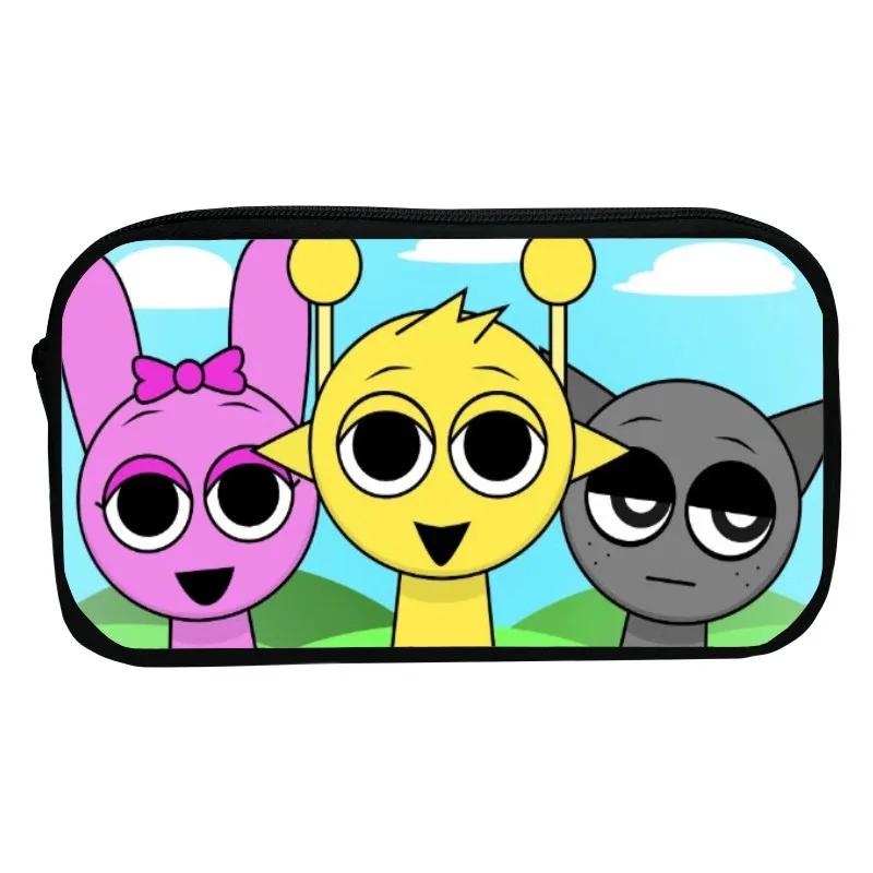 Sprunki Kawaii Printed Pencil Case