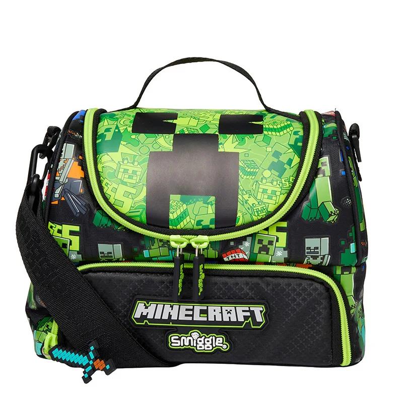 Kawaii Minecraft Smiggle Creeper Lunch Bag