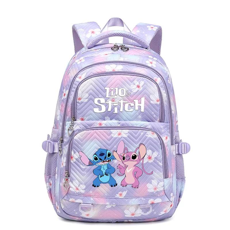 Kawaii Lilo And Stitch Waterproof Student Backpack