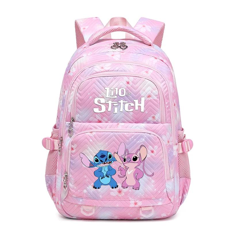 Kawaii Lilo And Stitch Waterproof Student Backpack