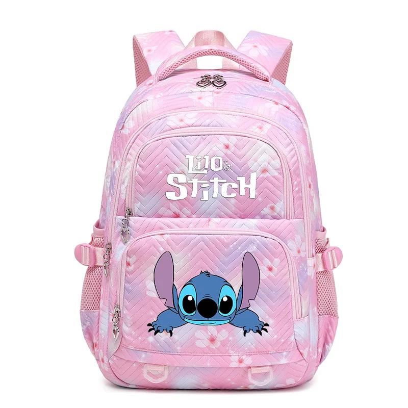 Kawaii Lilo And Stitch Waterproof Schoolbag