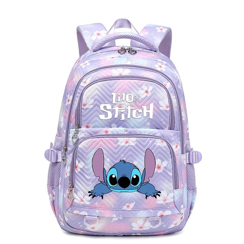 Kawaii Lilo And Stitch Waterproof Schoolbag