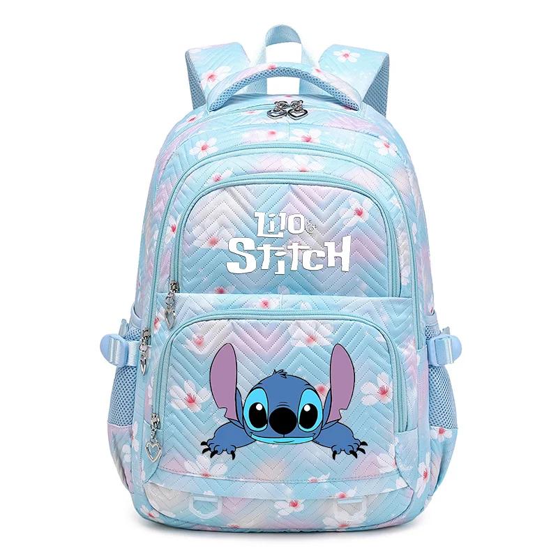 Kawaii Lilo And Stitch Waterproof Schoolbag
