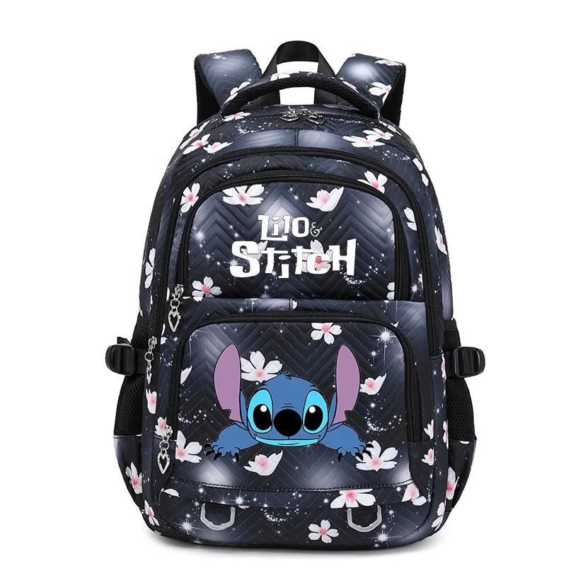 Kawaii Lilo And Stitch Waterproof Schoolbag