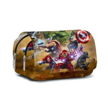 Kawaii Superhero Character Printed Pencil Case Kawaii Superhero Character Printed Pencil Case