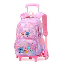 Stitch School Backpack Set Trolley Bag with Wheels Students Bags Cute Students School Bag for Girls Rolling Wheeled Backpack Stitch School Backpack Set Trolley Bag with Wheels Students Bags Cute Students School Bag for Girls Rolling Wheeled Backpack