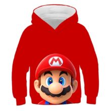 Kawaii Cartoon Super Mario Red Hoodie Kawaii Cartoon Super Mario Red Hoodie