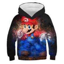Cartoon Kawaii Super Mario Long Sleeve Hoodie Cartoon Kawaii Super Mario Long Sleeve Hoodie