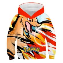 Kawaii Cartoon Pokemon Charmander Long Sleeve Hoodie Kawaii Cartoon Pokemon Charmander Long Sleeve Hoodie