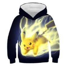 Kawaii Cartoon Pokemon Pikachu Long Sleeve Hoodie Kawaii Cartoon Pokemon Pikachu Long Sleeve Hoodie