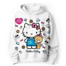 Kawaii Sanrio Hello Kitty Anime 3D Printed Hoodie For Kid Kawaii Sanrio Hello Kitty Anime 3D Printed Hoodie For Kid