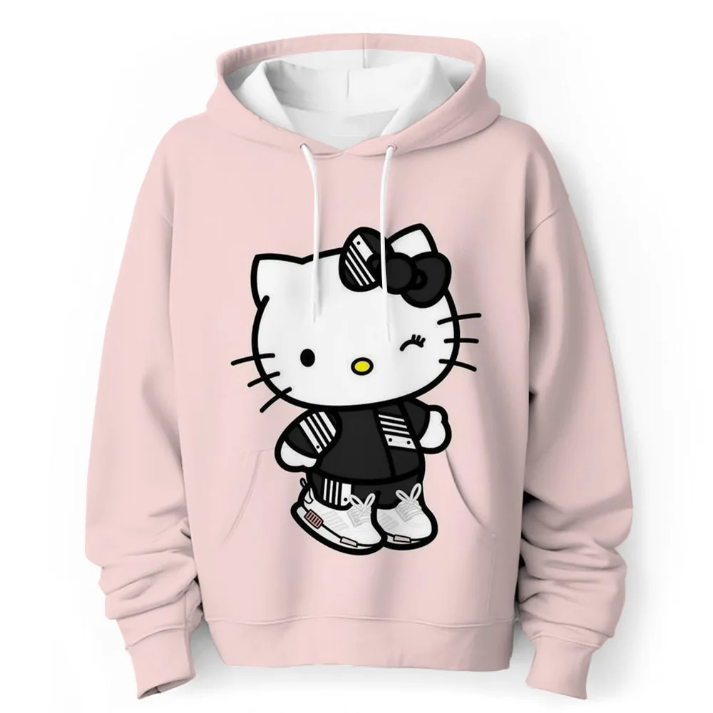 Kawaii Hello Kitty Anime 3D Printed Hoodie For Kid