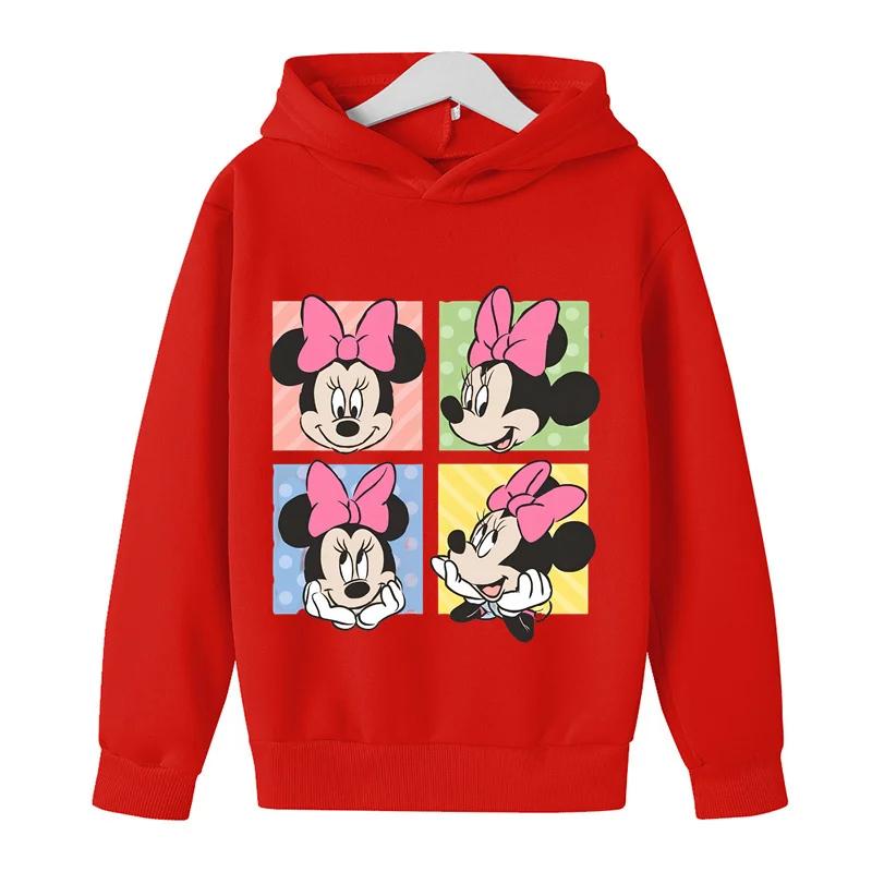 Minnie Mouse Printed Kawaii Hoodie
