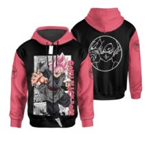 Kawaii Anime Dragon Ball Goku Black Rose Zipper Hoodie Kawaii Anime Dragon Ball Goku Black Rose Zipper Hoodie