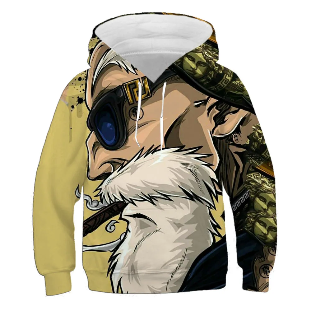 Kawaii Anime Dragon Ball Master Roshi Long Sleeve Hoodie