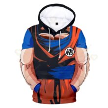 Kawaii Dragon Ball Anime Son Goku Printed Hoodie Kawaii Dragon Ball Anime Son Goku Printed Hoodie