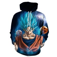 Kawaii Anime Dragon Ball Son Goku Printed Hooded Sweatshirt Kawaii Anime Dragon Ball Son Goku Printed Hooded Sweatshirt