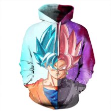 Kawaii Anime Dragon Ball Vegito And Super Saiyan Rose Hooded Sweatshirt Kawaii Anime Dragon Ball Vegito And Super Saiyan Rose Hooded Sweatshirt