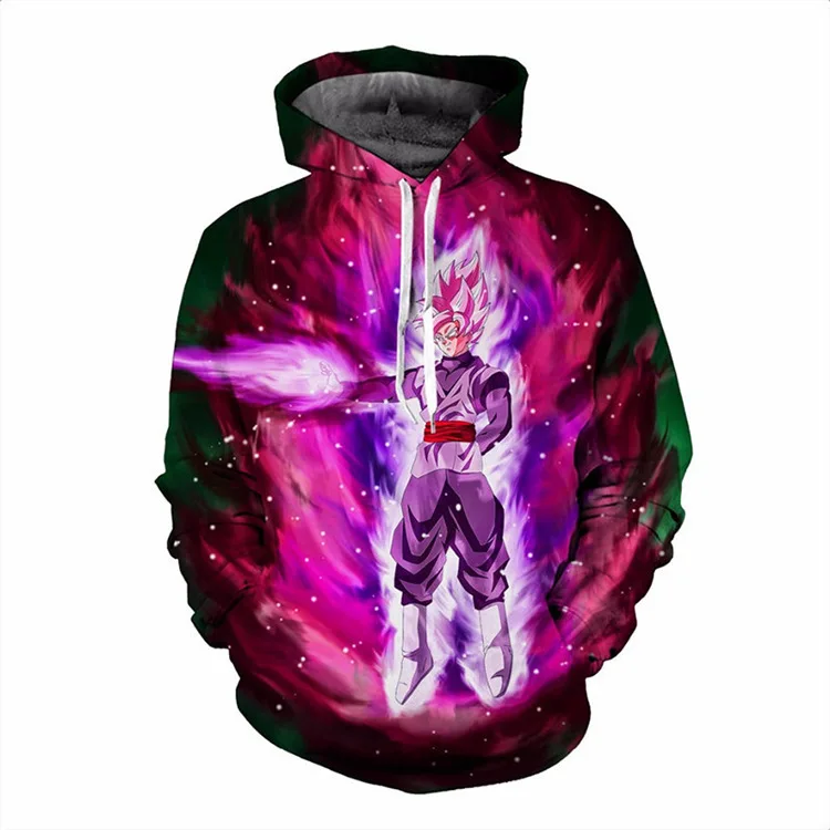Kawaii Anime Dragan Ball Goku Sword Points Hoodie