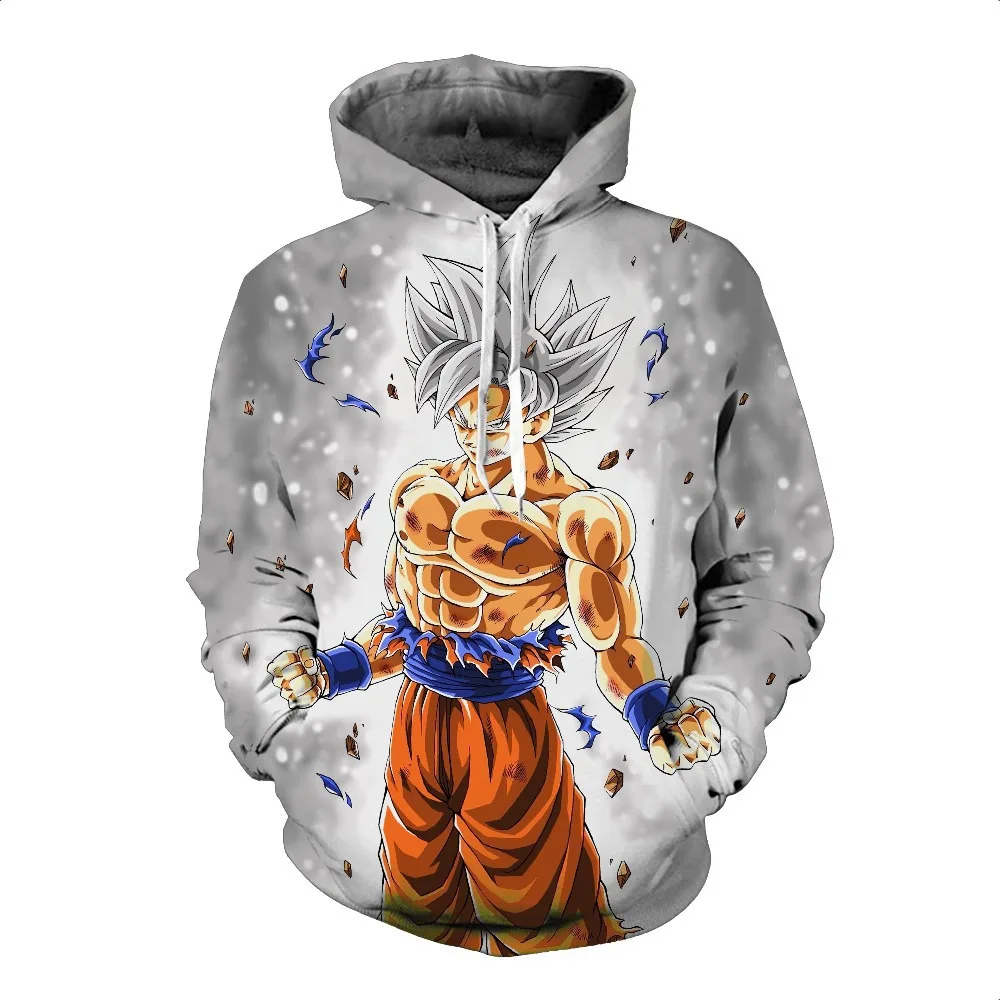 Anime Dragan Ball Anime Perfected Ultra Instinct Goku Kawaii Hoodie