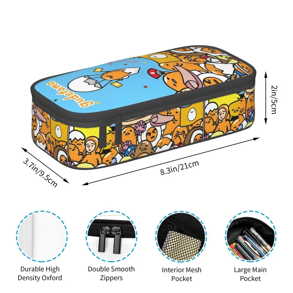Sanrio Cartoon Gudetama Kawaii Pencil Case Sanrio Cartoon Gudetama Kawaii Pencil Case