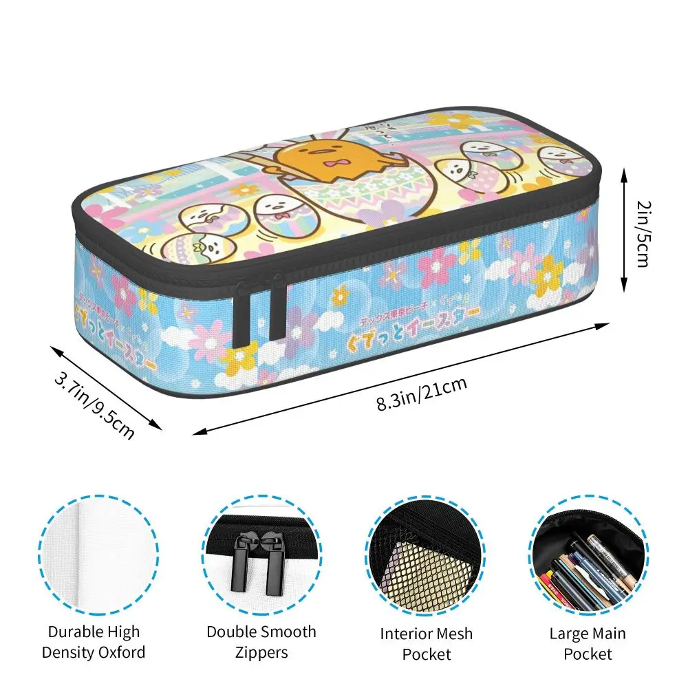 Kawaii Cartoon Celebrate Easter With Gudetama Pencil Case