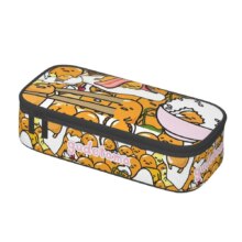 Custom Anime Gudetama Cartoon Korean Pencil Case Boy Girl Large Capacity Pencil Box Students Stationery Custom Anime Gudetama Cartoon Korean Pencil Case Boy Girl Large Capacity Pencil Box Students Stationery