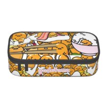 Custom Anime Gudetama Cartoon Korean Pencil Case Boy Girl Large Capacity Pencil Box Students Stationery Custom Anime Gudetama Cartoon Korean Pencil Case Boy Girl Large Capacity Pencil Box Students Stationery