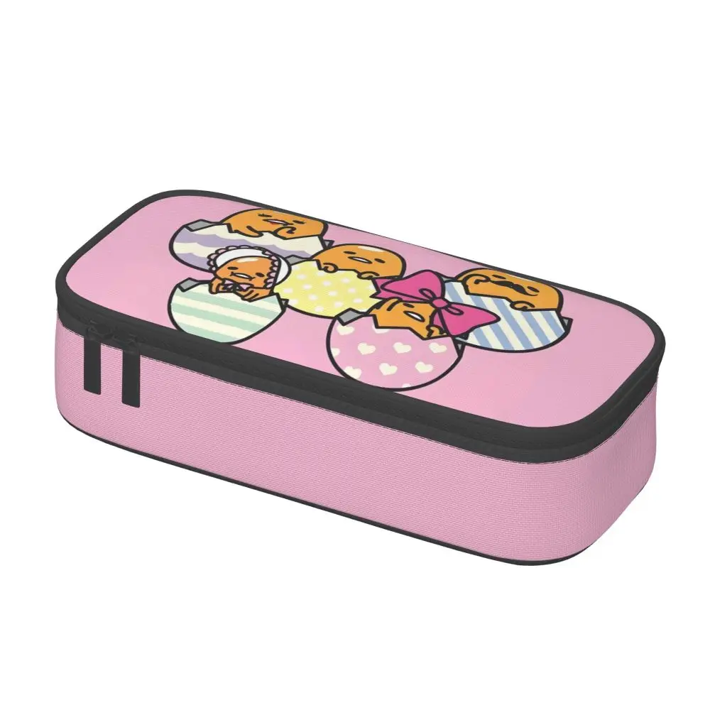 Kawaii Cartoon Gudetama Family Pink Pencil Case Kawaii Cartoon Gudetama Family Pink Pencil Case