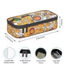 Custom Anime Gudetama Cartoon Korean Pencil Case Boy Girl Large Capacity Pencil Box Students Stationery Custom Anime Gudetama Cartoon Korean Pencil Case Boy Girl Large Capacity Pencil Box Students Stationery