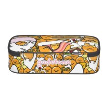 Custom Anime Gudetama Cartoon Korean Pencil Case Boy Girl Large Capacity Pencil Box Students Stationery Custom Anime Gudetama Cartoon Korean Pencil Case Boy Girl Large Capacity Pencil Box Students Stationery