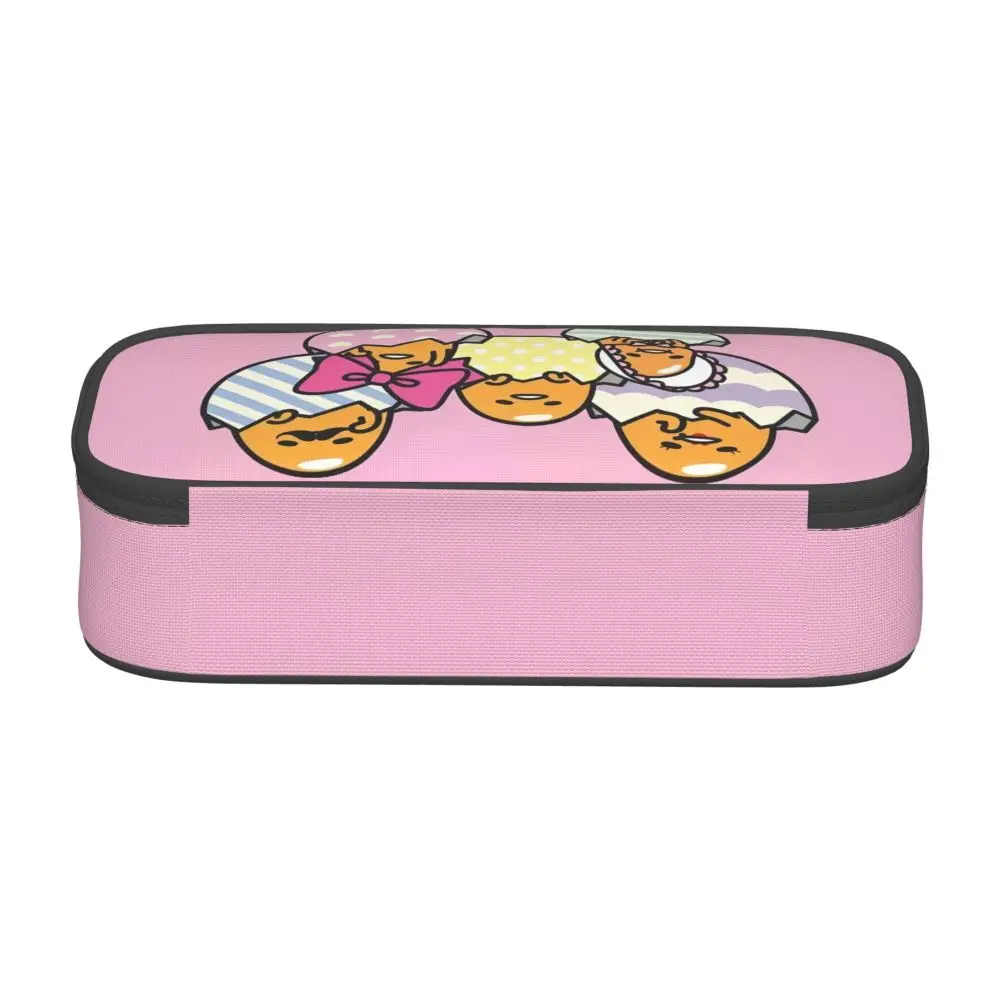 Kawaii Cartoon Gudetama Family Pink Pencil Case Kawaii Cartoon Gudetama Family Pink Pencil Case