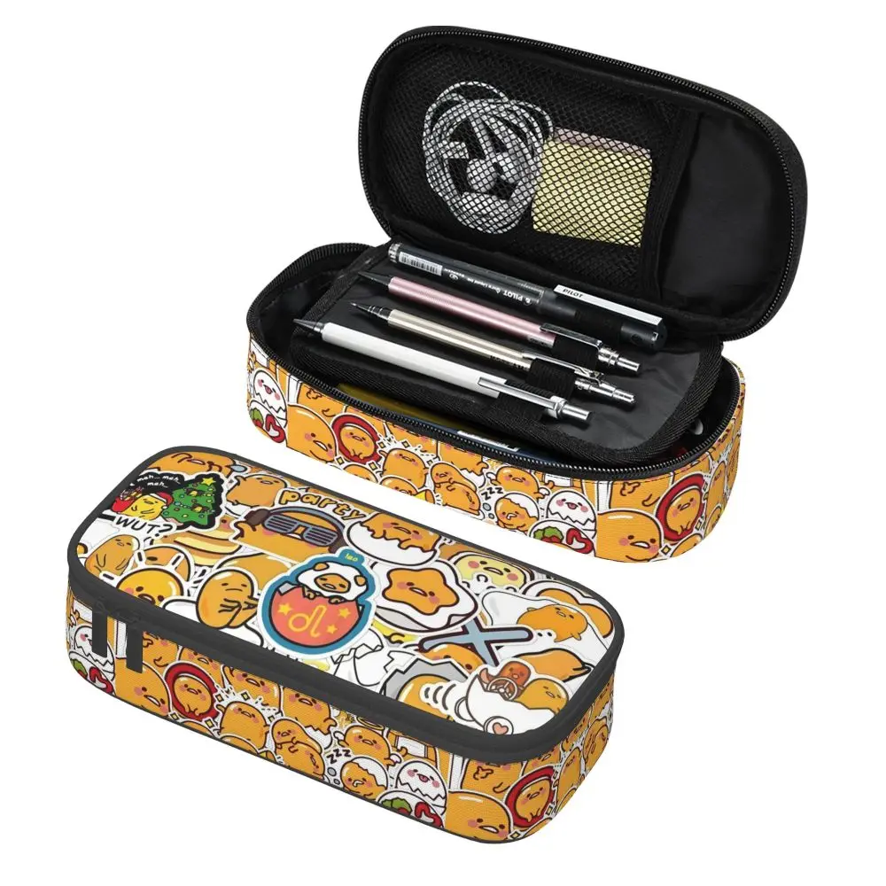 Cartoon Kawaii Gudetama Pattern Pencil Case