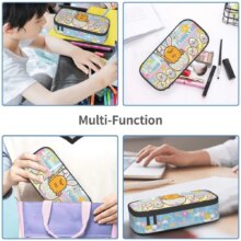 Custom Anime Gudetama Cartoon Korean Pencil Case Boy Girl Large Capacity Pencil Box Students Stationery Custom Anime Gudetama Cartoon Korean Pencil Case Boy Girl Large Capacity Pencil Box Students Stationery