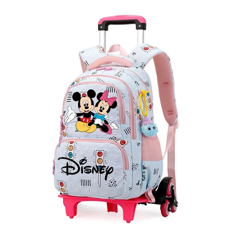 Kawaii Anime Minnie Mouse And Mickey Mouse Trolley Backpack