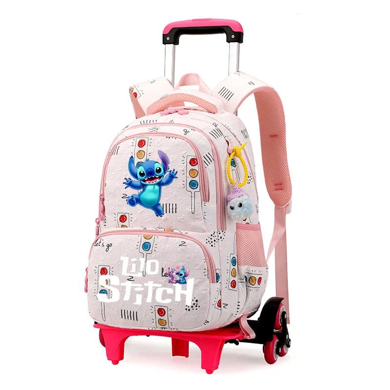 Kawaii Anime Lilo And Stitch Trolly Backpack