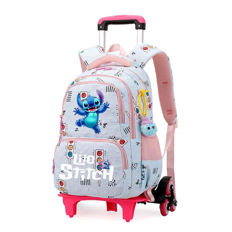 Kawaii Anime Lilo And Stitch Trolly Backpack
