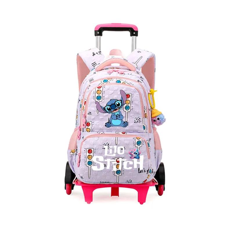 Anime Kawaii Lilo And Stitch Trolly Backpack