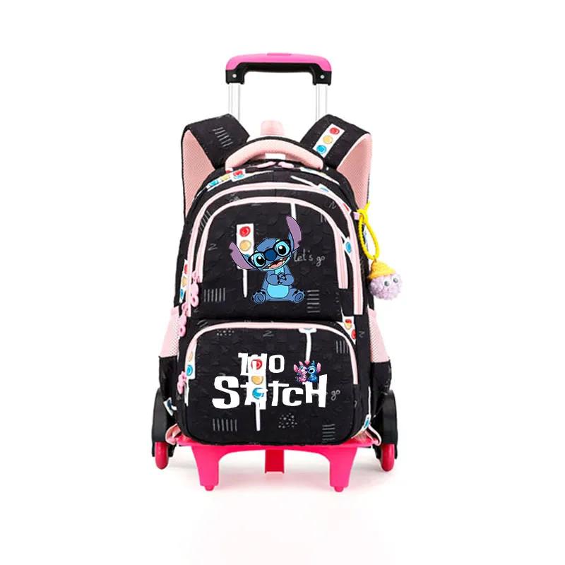 Anime Kawaii Lilo And Stitch Trolly Backpack