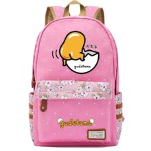 Gudetama Kawaii Printed Canvas School Bag Gudetama Kawaii Printed Canvas School Bag
