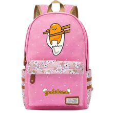 Kawaii Gudetama Printed Canvas Backpack Kawaii Gudetama Printed Canvas Backpack