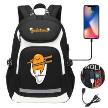 Kawaii Gudetama USB Travel School Bag Kawaii Gudetama USB Travel School Bag