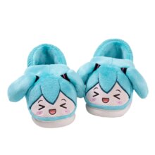 Kawaii Hatsune Miku Plush Slippers Kawaii Hatsune Miku Plush Slippers