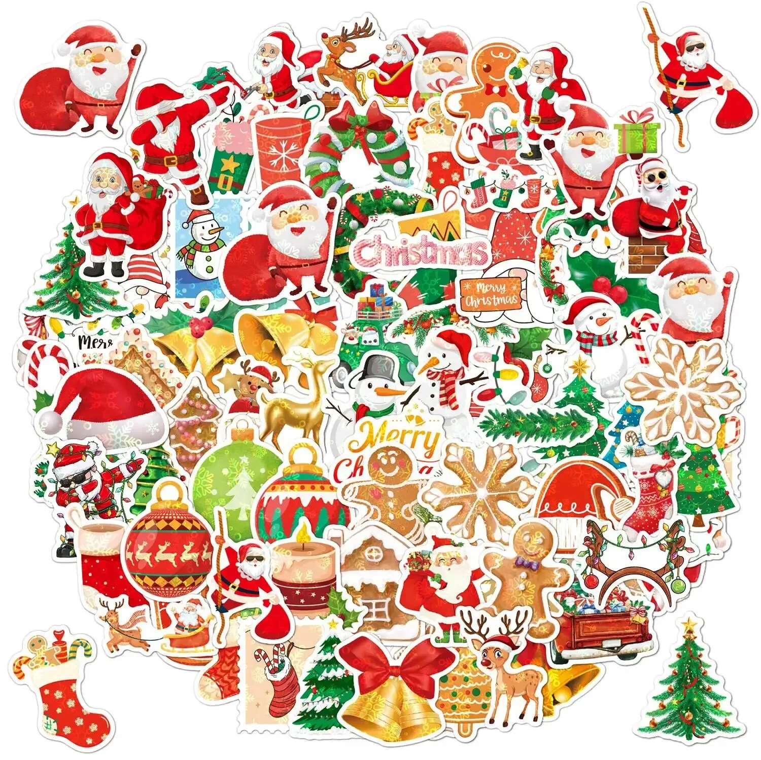 Kawaii Christmas Santa Sticker